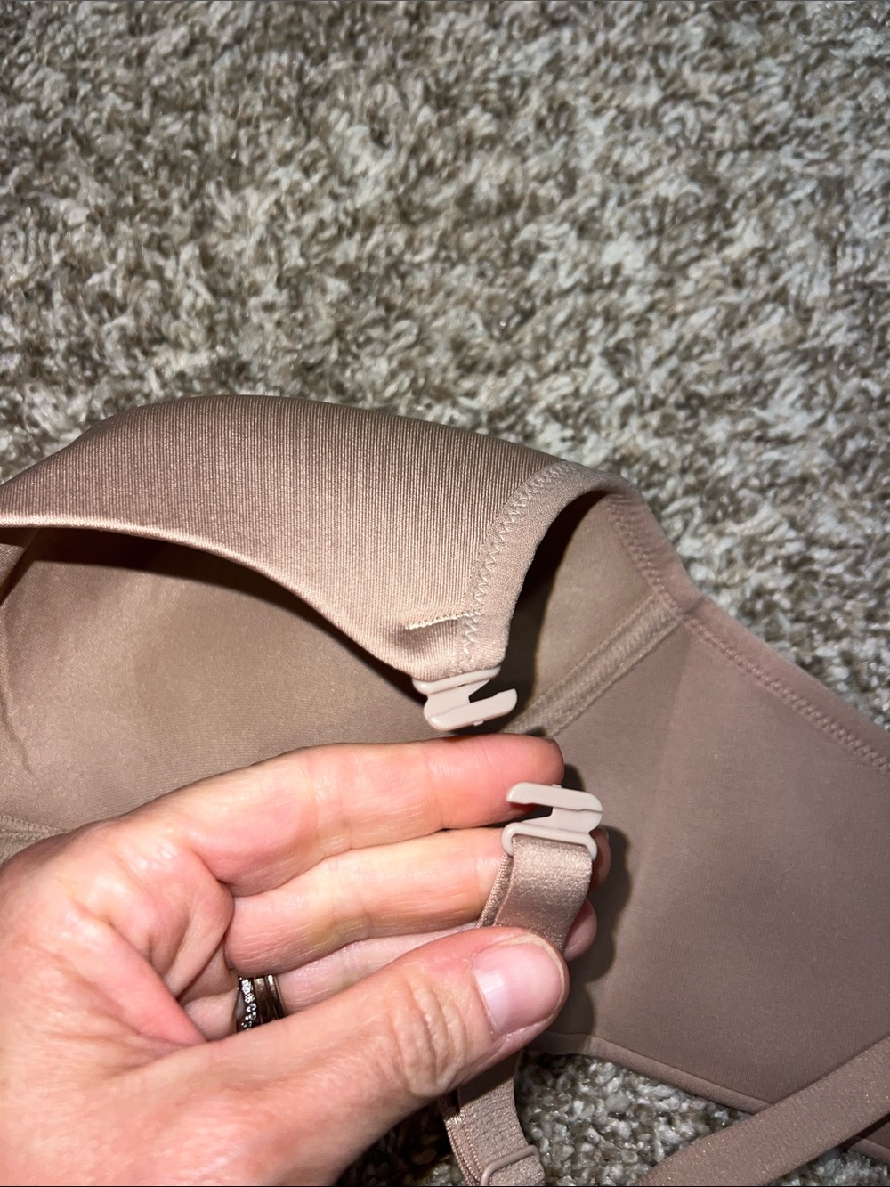 NWT! Warner's Convertible Straps & Comfort Bottom Band Nude T-Shirt Bra 36C - Picture 8 of 8